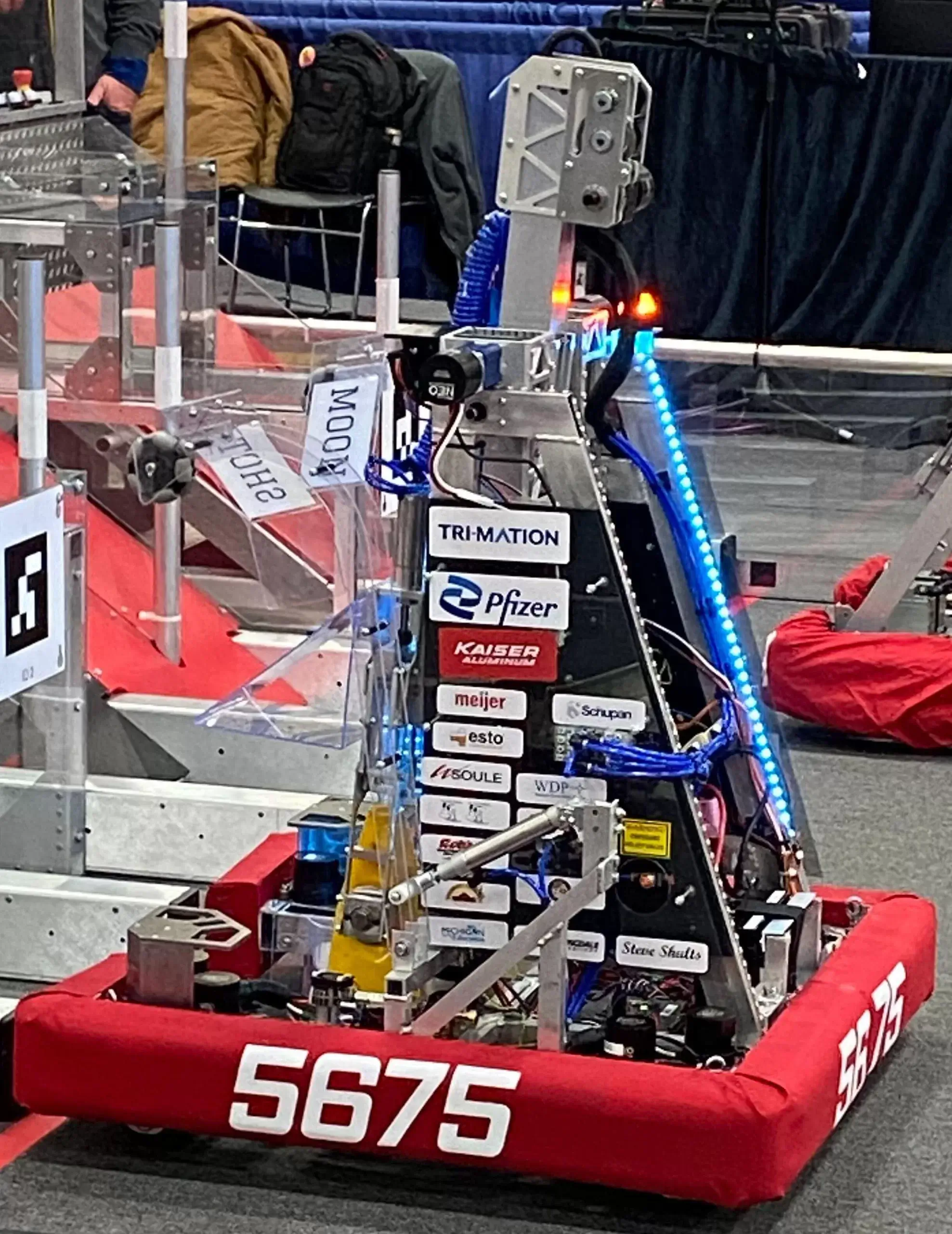 The Mattawan Wiredcats First Robotics Competition team 5675. Moonshot 2023 for First Charged up