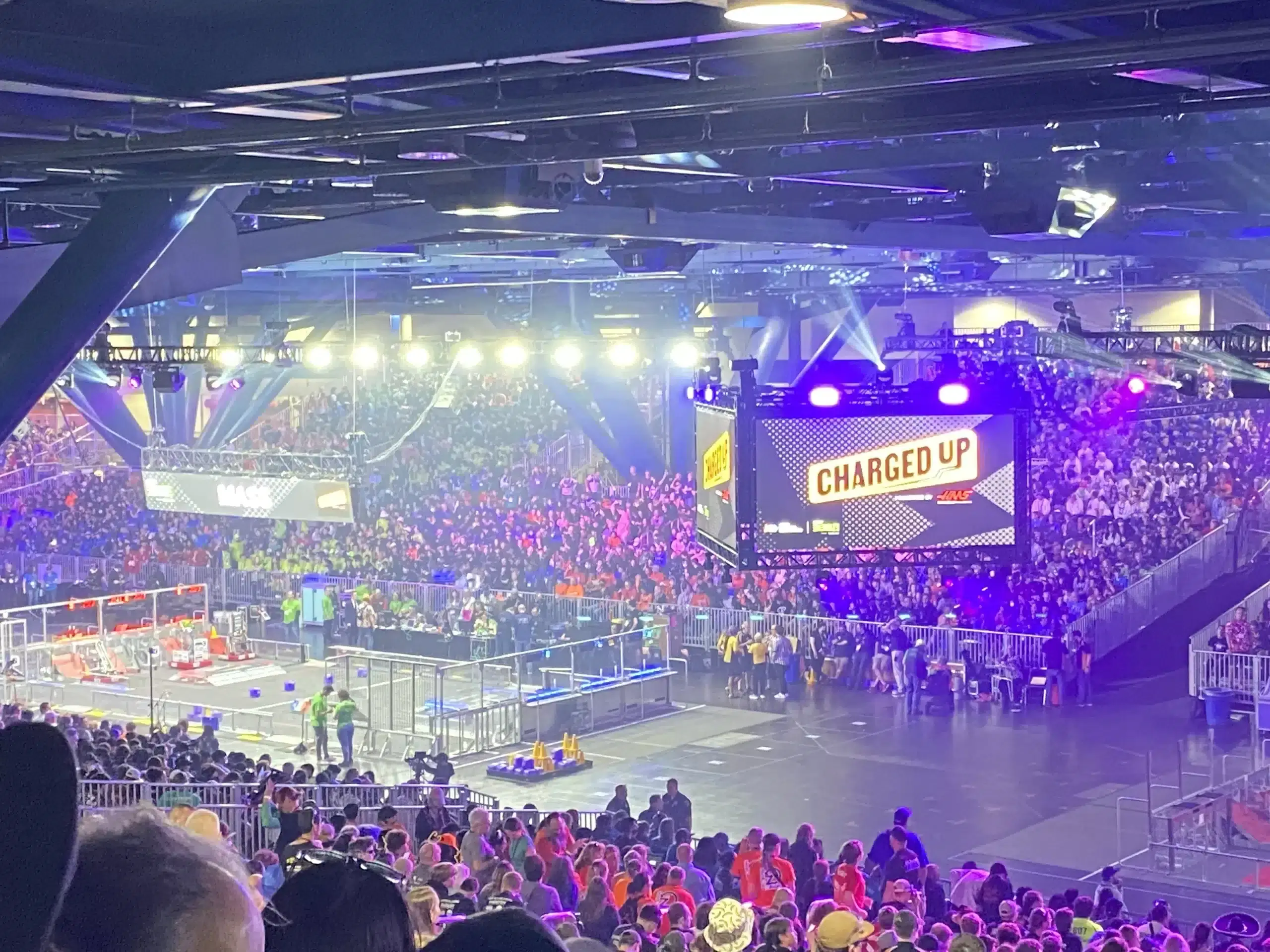 The Wiredcats at First Robotics Championship in Houston, Texas.
